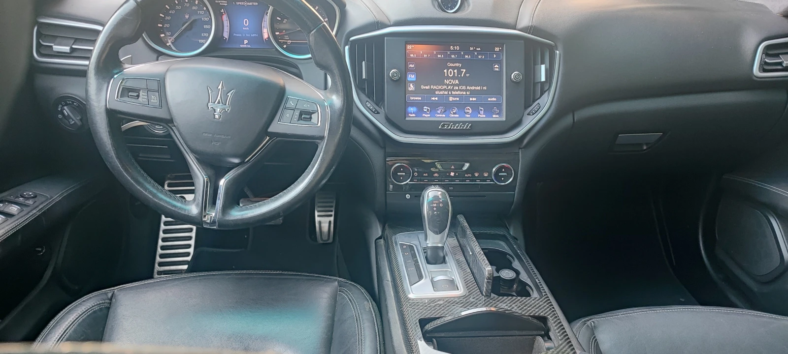 Maserati Ghibli 3.0  S Q4 BI TURBO 410 кс   64000км РЕАЛНИ, снимка 9 - Автомобили и джипове - 54682605