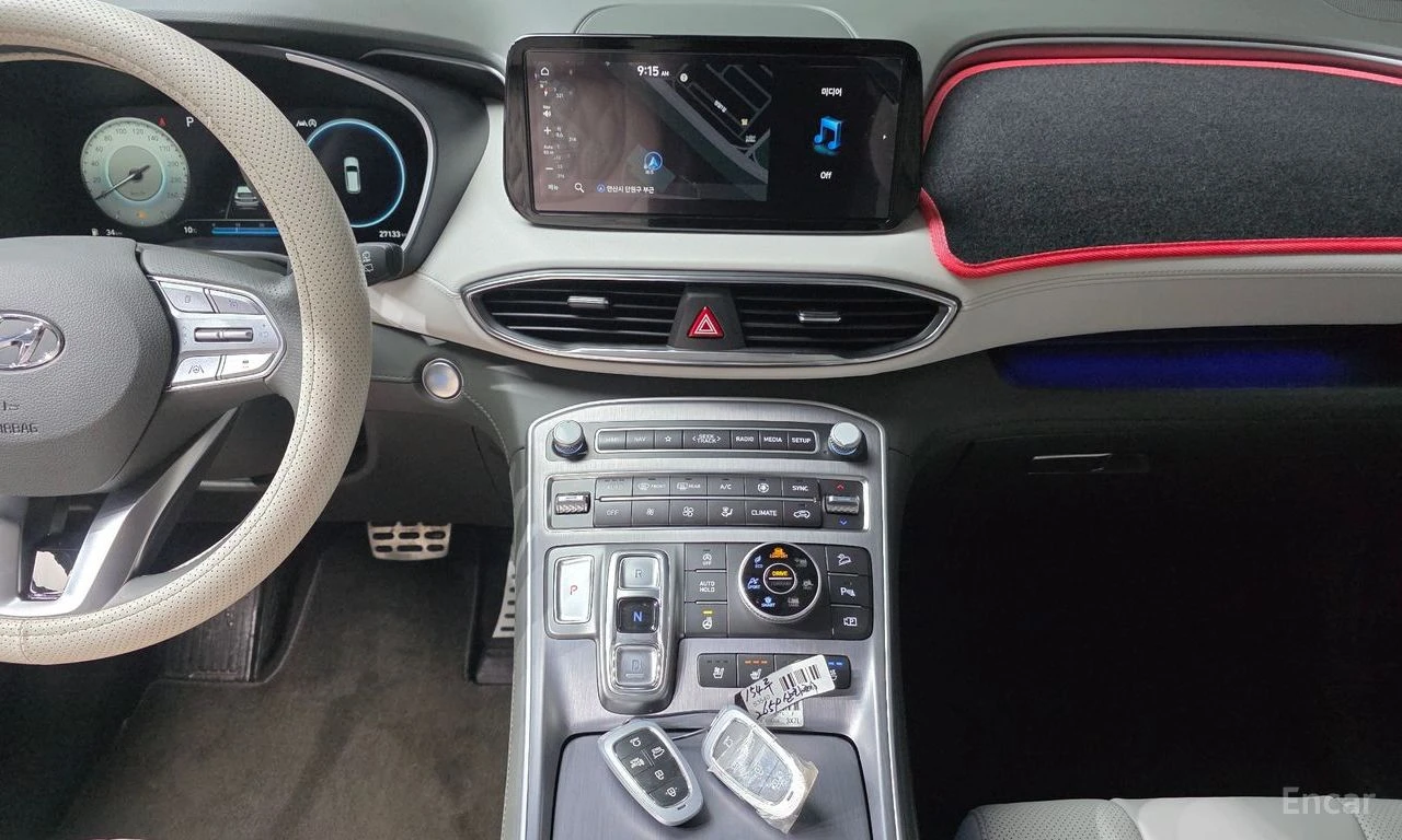 Hyundai Santa fe 2.5T* CALLIGRAPHY* DISTRONIC* 360 CAM* ОБДУХВАНЕ, снимка 12 - Автомобили и джипове - 55027591