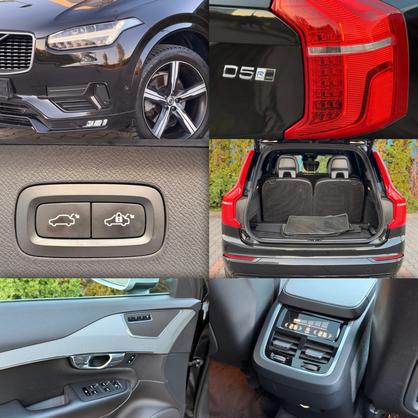 Volvo Xc90 R-DESIGN-ПАНОРАМА-КОЖА-ПОДГРЕВ-KEYLESS GO-7 МЕСТЕН, снимка 16 - Автомобили и джипове - 54570921