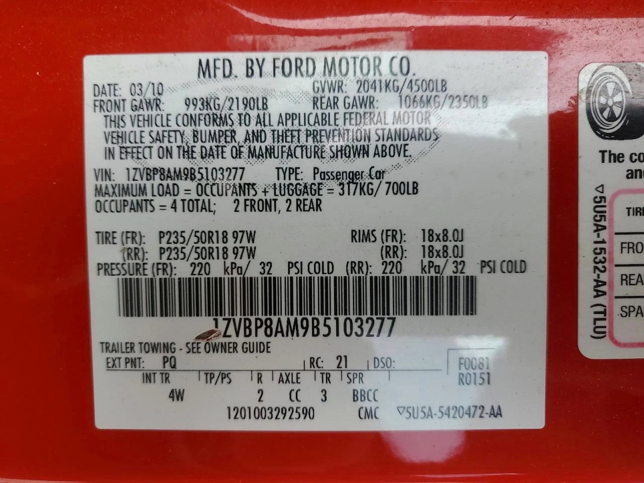 Ford Mustang 3.7l, снимка 12 - Автомобили и джипове - 53853119