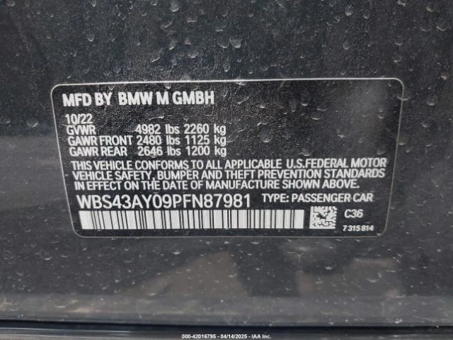 BMW M3 COMPETITION XDRIVE CARFAX АВТО КРЕДИТ - 85500 лв. - 80906561 16