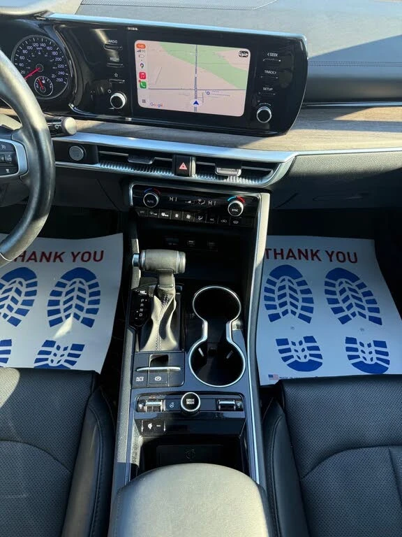 Kia K5 EX* DISTRONIC* CARPLAY* ПАНОРАМА* КАМЕРА* ПОДГРЕВ, снимка 13 - Автомобили и джипове - 53599679