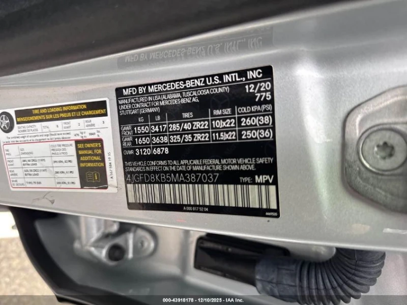 Mercedes-Benz GLE 63 AMG 4L V8 FI DOHC 32V NF4 All Wheel Drive, снимка 9 - Автомобили и джипове - 52851295