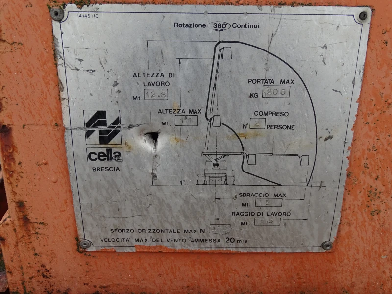 Автовишка Mercedes-Benz 410D, снимка 13 - Индустриална техника - 51975238