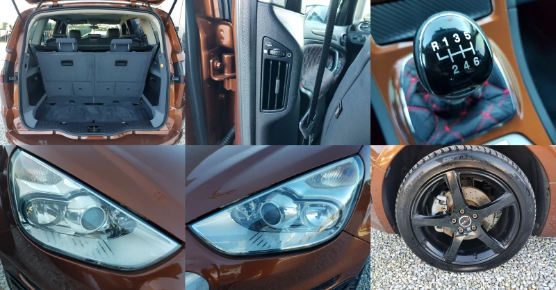 Ford S-Max 2.0 TDCI-140к.с. ВНОС ИТАЛИЯ 6+ 1 МЕСТА ЛИЗИНГ, снимка 15 - Автомобили и джипове - 52614283