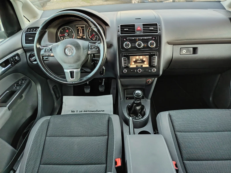 VW Touran 1.6tdi 105кс.6ск./7МЕСТА/FACE/ ЕВРО5/НАВИ/, снимка 10 - Автомобили и джипове - 52251010