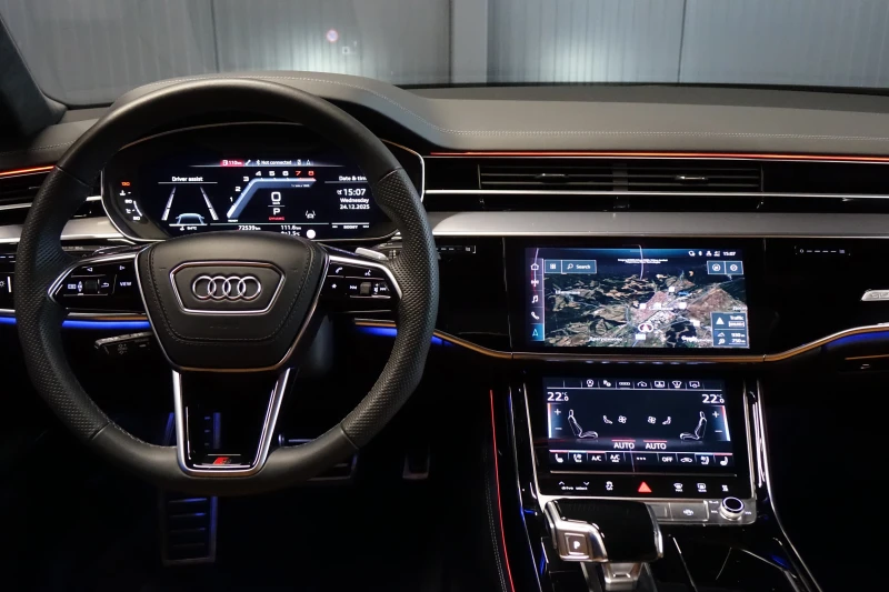 Audi S8 CERAMIC BRAKE* B&O* PANO* EXCLUSIVE* 360* , снимка 11 - Автомобили и джипове - 52892997