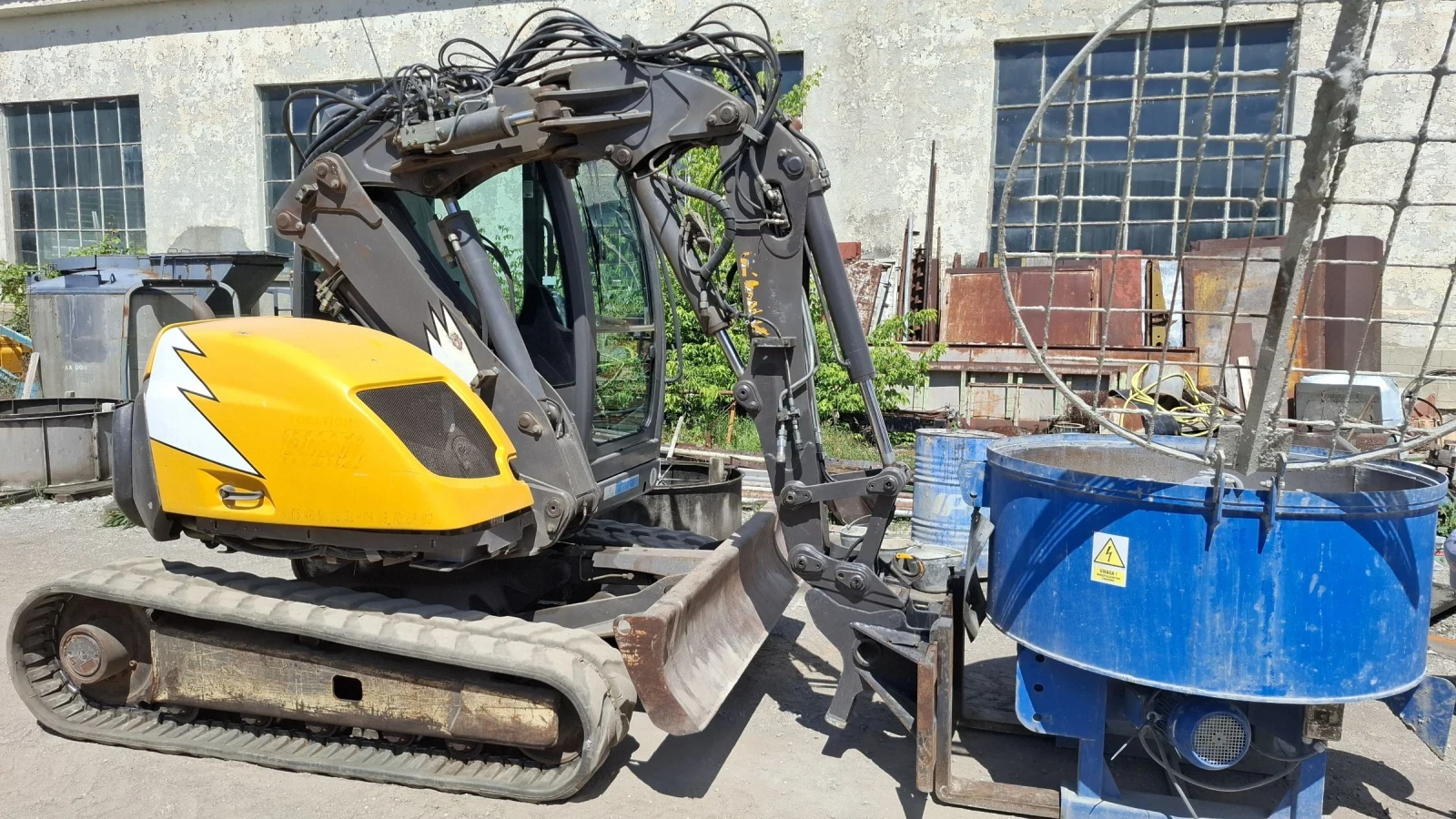 Багер MECALAC 6 MCR клима+ 4кофи и вилици, снимка 14 - Индустриална техника - 54961338