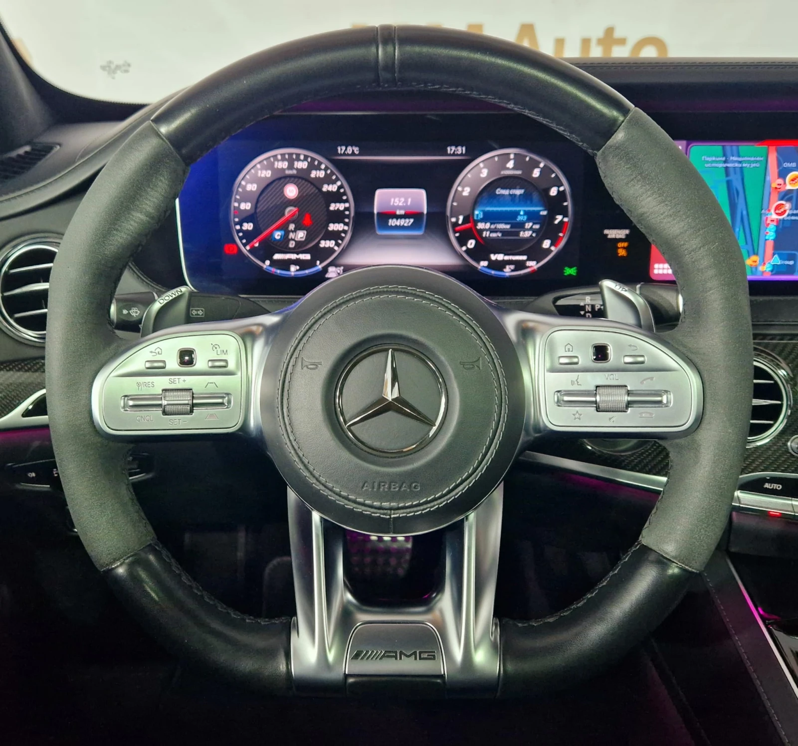 Mercedes-Benz S 63 AMG 4М Burmester High End HUD Мултимедия Карбон Пано - изображение 9