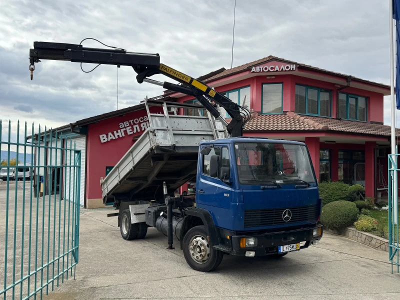 Mercedes-Benz 1117 * Тристранен самосвал + Кран PALFINGER 3.140 KG, снимка 17 - Камиони - 51817526