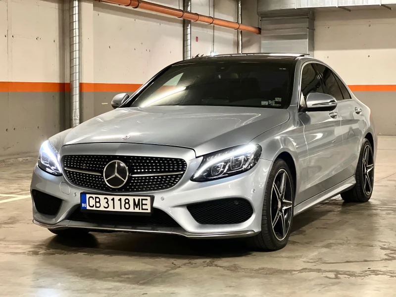 Mercedes-Benz C 300 4matic-AMG-лизинг през Уникредит , снимка 1 - Автомобили и джипове - 47773064