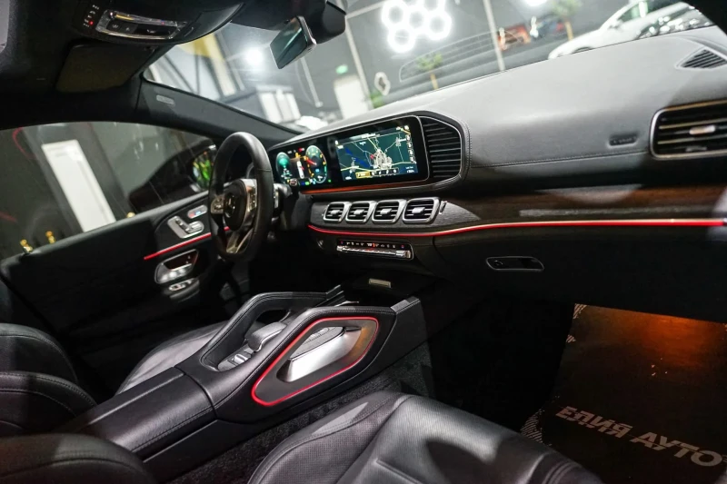 Mercedes-Benz GLE 350  COUPE FULL AMG LINE ПАНО BURMEISTER ЛИЗИНГ 100%, снимка 14 - Автомобили и джипове - 52731604