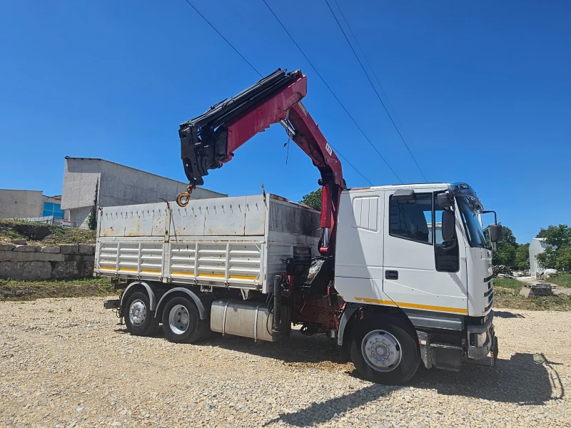 Iveco EuroStar Самосвал с кран, снимка 1 - Камиони - 48257378