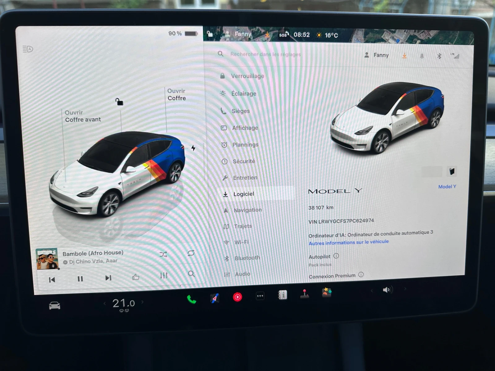 Tesla Model Y LFP ГАРАНЦИОНЕН, снимка 14 - Автомобили и джипове - 54447243