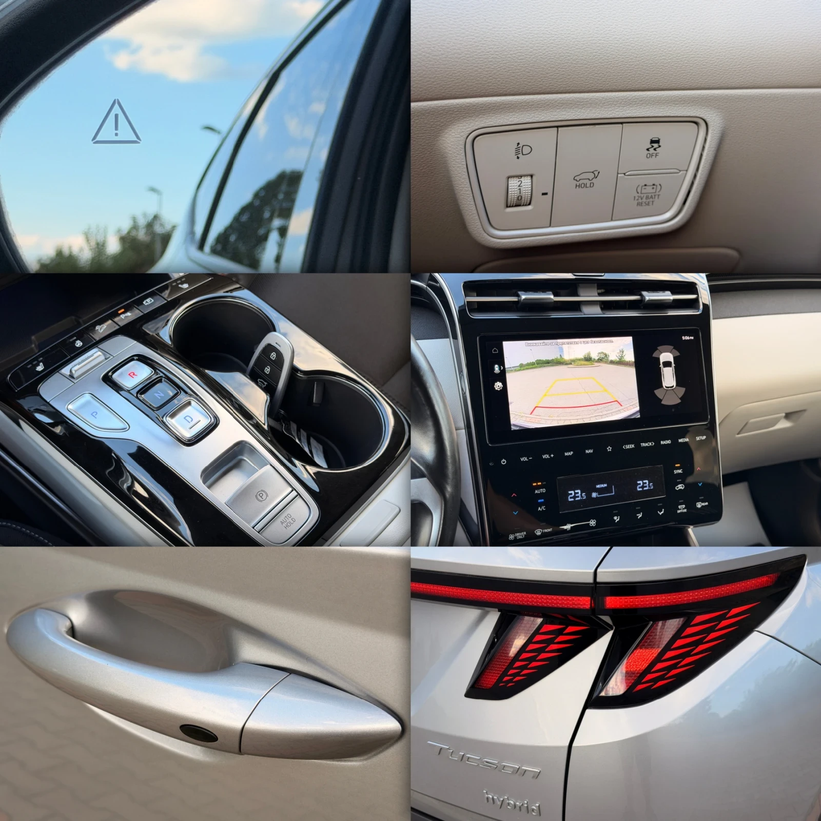 Hyundai Tucson 1.6HYBRID-KEYLESS-KRELL-КАМЕРА-ПОДГРЕВ-107Х.КМ-ТОП, снимка 17 - Автомобили и джипове - 55967249