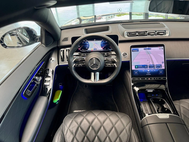 Mercedes-Benz S 450 d/AMG/LONG/4-MATIC/EXCLUSIV/BURM/HEAD UP/360/PANO/, снимка 9 - Автомобили и джипове - 51484598