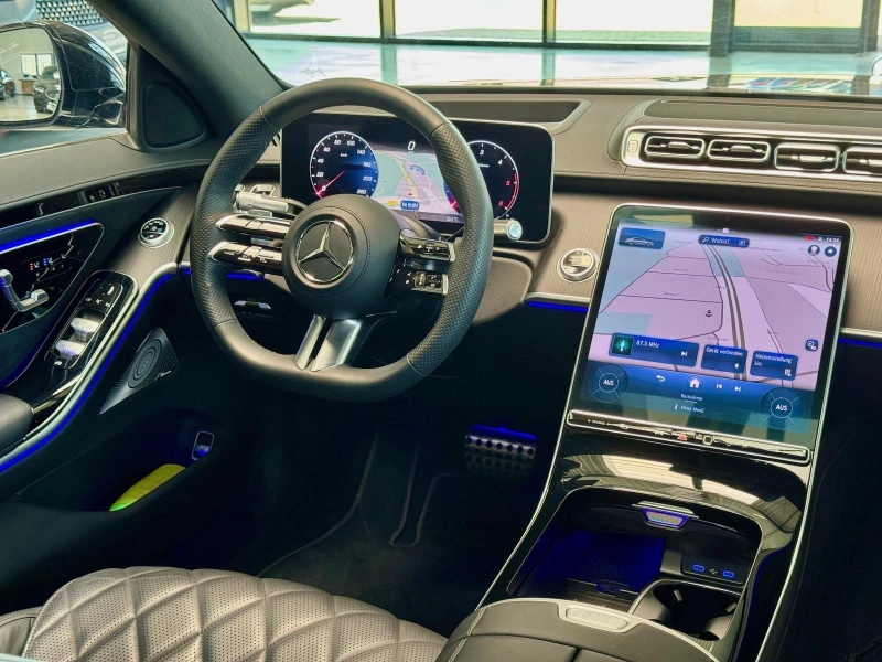 Mercedes-Benz S 450 d/AMG/LONG/4-MATIC/EXCLUSIV/BURM/HEAD UP/360/PANO/, снимка 10 - Автомобили и джипове - 51484598