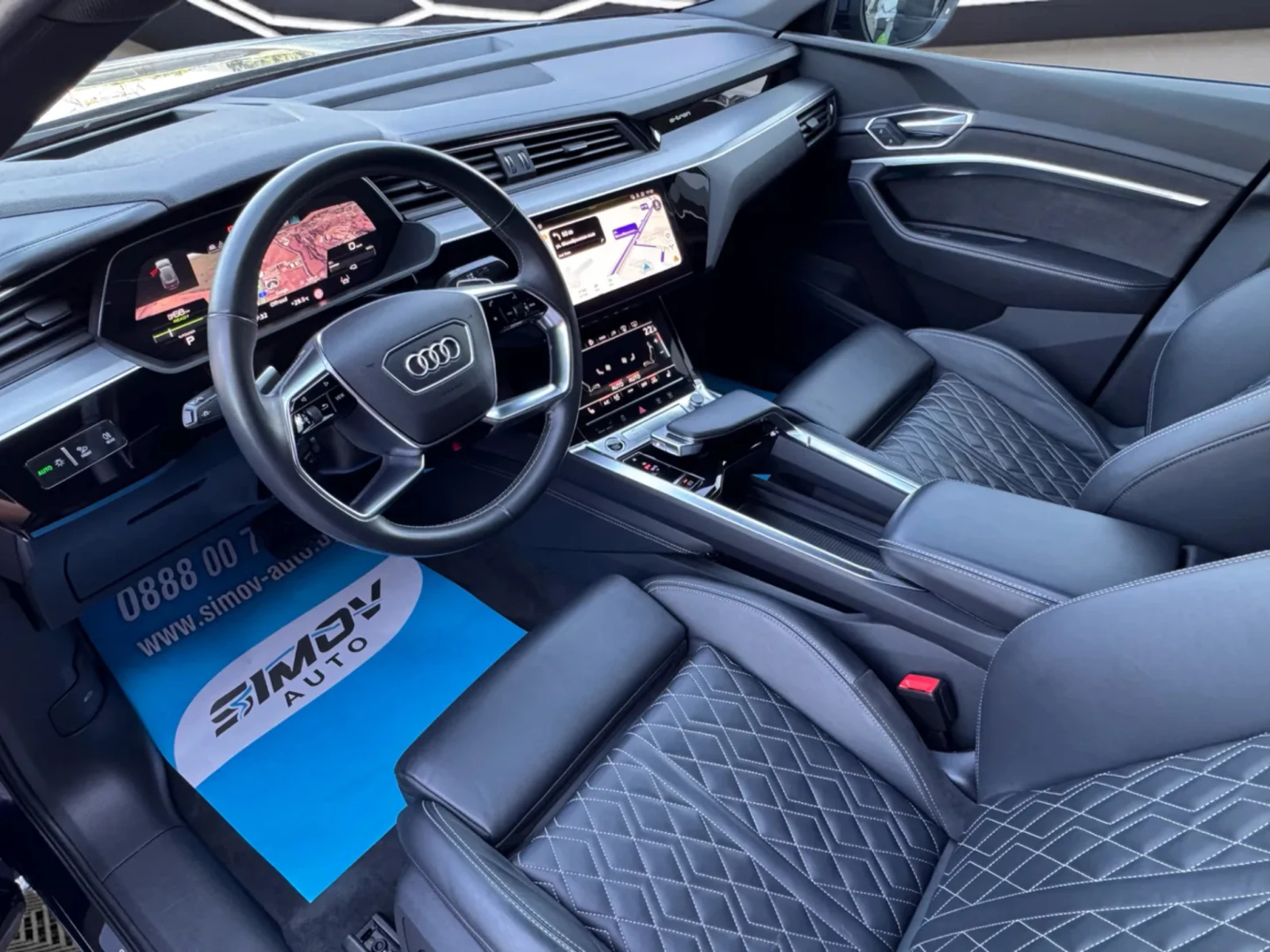 Audi E-Tron 55 SPORTBACK S-LINE PLUS HEAD-UP ПАНОРАМА ПОДГРЕВ, снимка 7 - Автомобили и джипове - 56010741