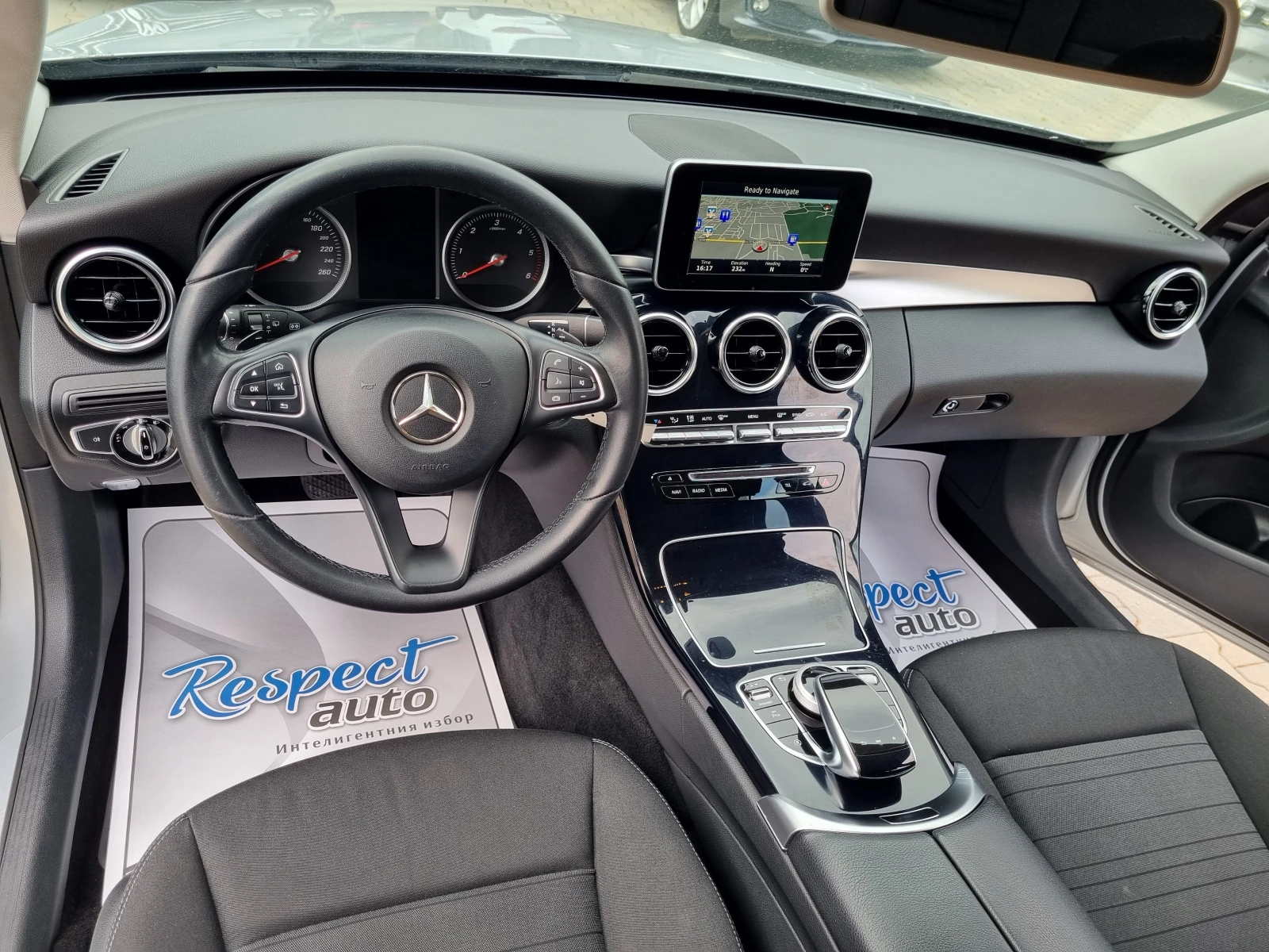 Mercedes-Benz C 220 CDi-170кс АВТОМАТИК/2016г. СЕРВИЗНА ИСТОРИЯ в МВ, снимка 7 - Автомобили и джипове - 54567048