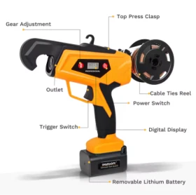 Специализирани машини Машини за лозя/овошки Професионална машина за връзване на клони SWANSOFT, снимка 5