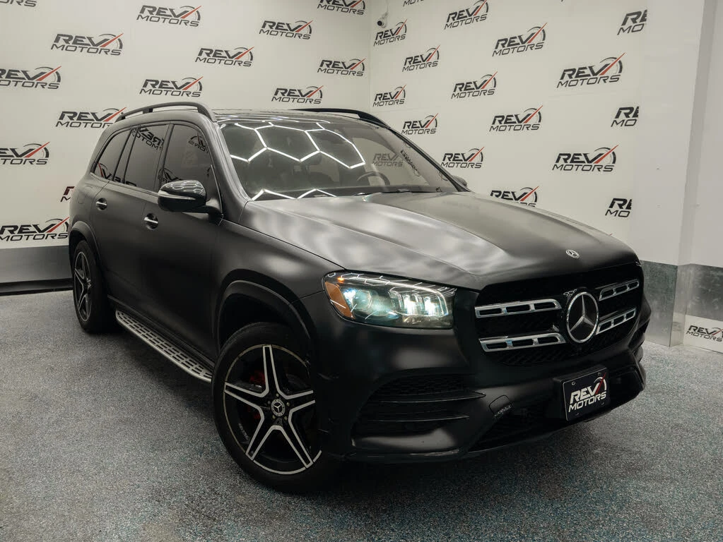 Mercedes-Benz GLS 450 4MATIC* AMG* BURMESTER* 360 КАМЕРИ* ПАНО* ОБДУХВАН, снимка 3 - Автомобили и джипове - 54085062