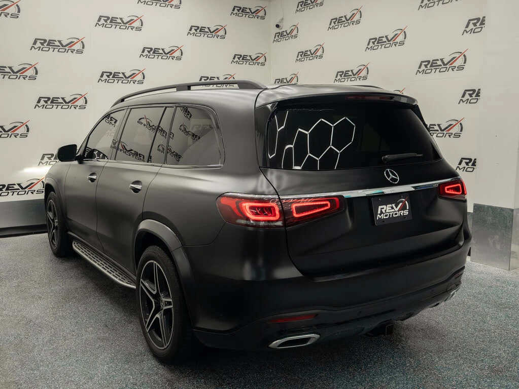 Mercedes-Benz GLS 450 4MATIC* AMG* BURMESTER* 360 КАМЕРИ* ПАНО* ОБДУХВАН, снимка 4 - Автомобили и джипове - 54085062