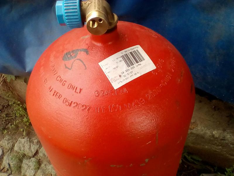 59 литра Бутилка за метан 2007година