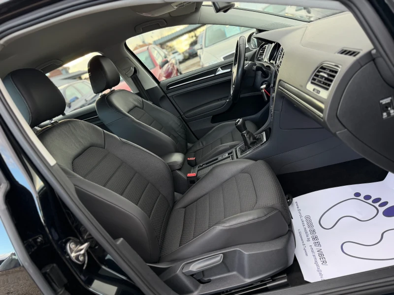 VW Golf 1.6TDI 105кс НАВИ КОЖА ПОДГРЕВ МАСАЖ АМБИЕНТ, снимка 13 - Автомобили и джипове - 53115182
