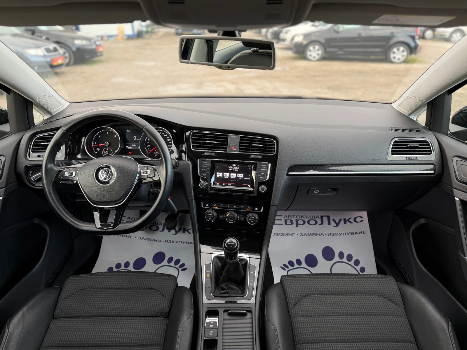 VW Golf 1.6TDI 105кс НАВИ КОЖА ПОДГРЕВ МАСАЖ АМБИЕНТ - изображение 9