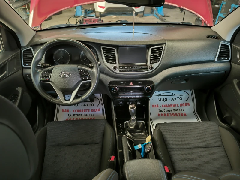 Hyundai Tucson 1, 7-136k.c.6скор.НАВИ, КАМЕРА, FACELiFT, EBPO 6!, снимка 10 - Автомобили и джипове - 49089747