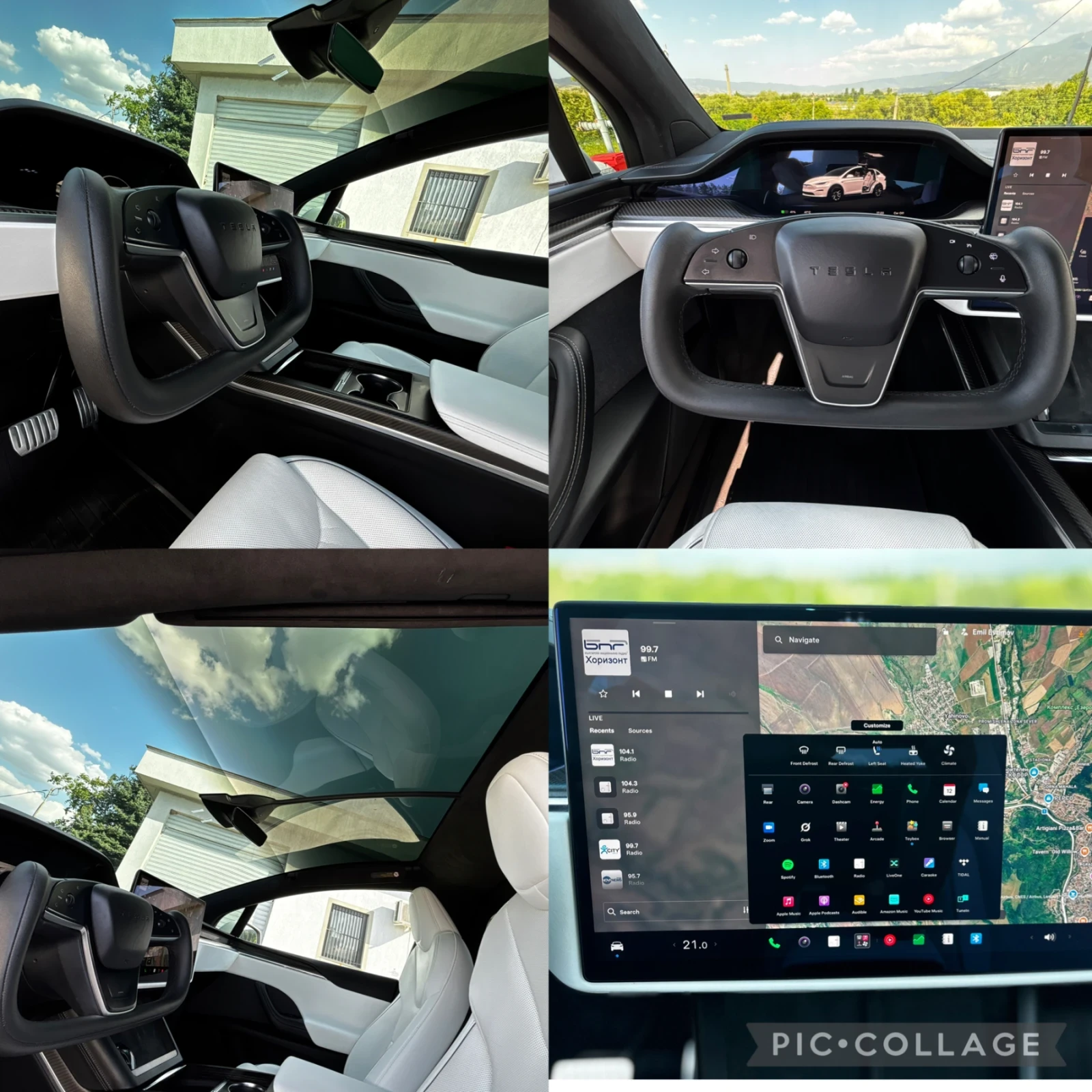 Tesla Model X PLAID* Facelift* 024 000 KM* 6 места* 1020 к.с* ЕВ, снимка 16 - Автомобили и джипове - 55851467