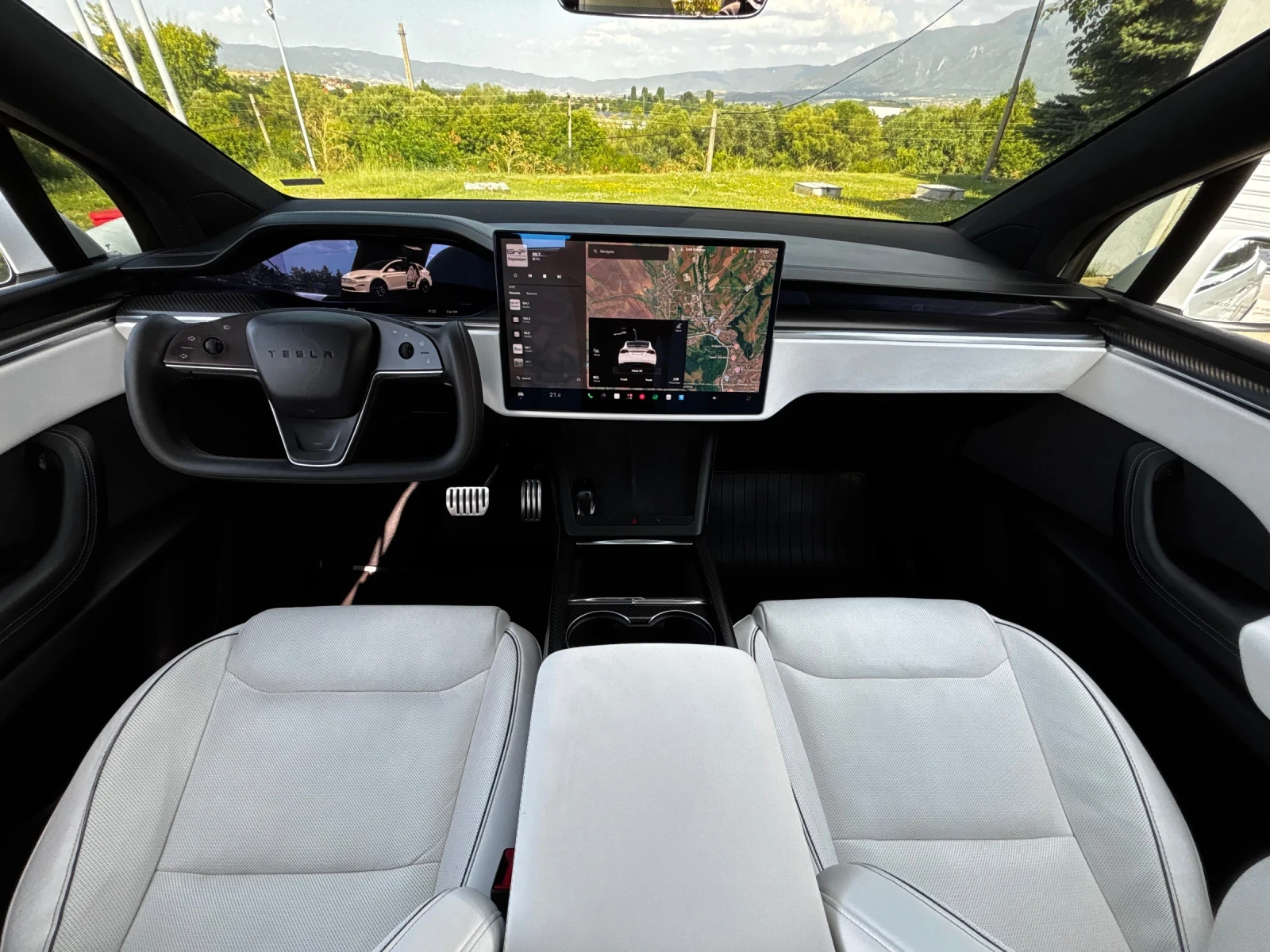 Tesla Model X PLAID* Facelift* 024 000 KM* 6 места* 1020 к.с* ЕВ, снимка 11 - Автомобили и джипове - 55851467