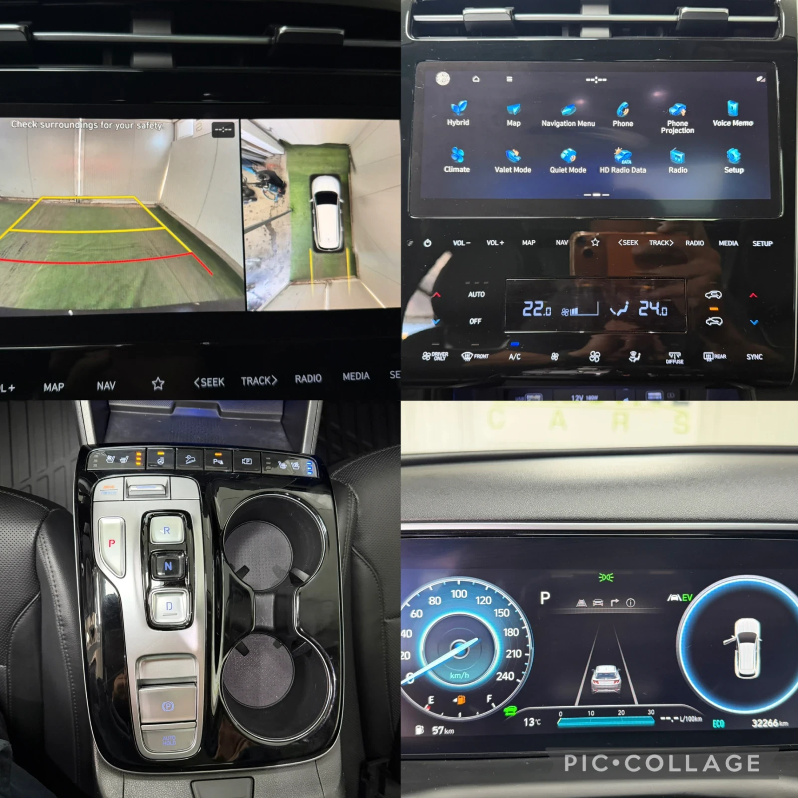 Hyundai Tucson 1.6 HYBRID* 360 камери* 32000км* ULTIMATE * , снимка 11 - Автомобили и джипове - 54310681