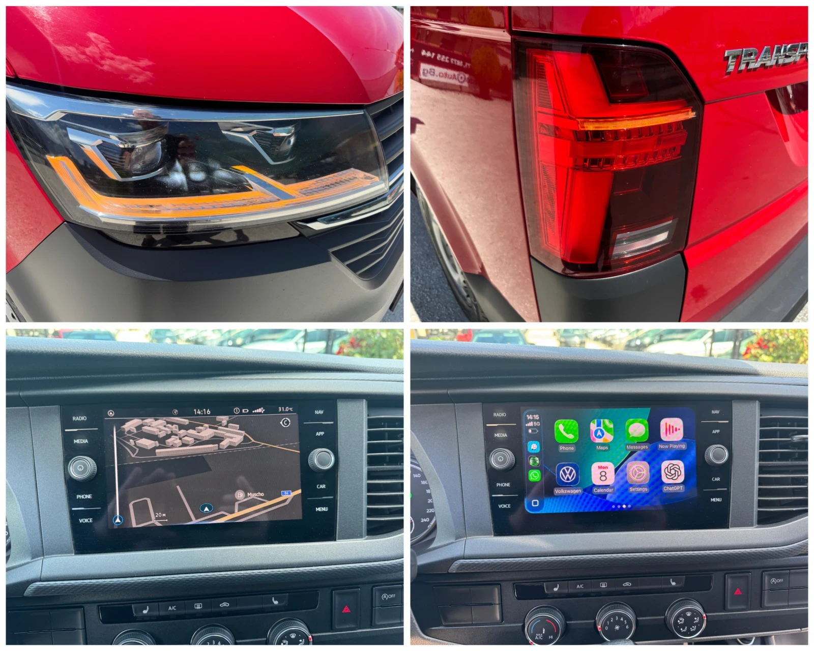 VW Transporter T6.1 KASTEN KR 2.0 TDI DSG NAVI CARPLAY LED XENON , снимка 16 - Бусове и автобуси - 54820242