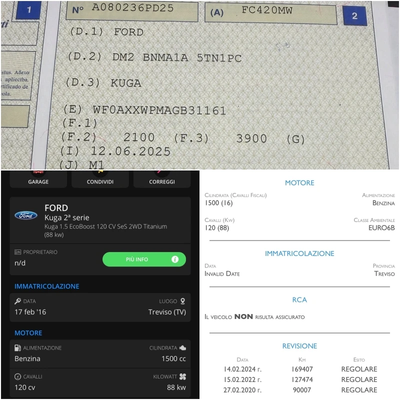 Ford Kuga 1.5 ECOBOOST KEYLESS ITALY, снимка 15 - Автомобили и джипове - 53606237
