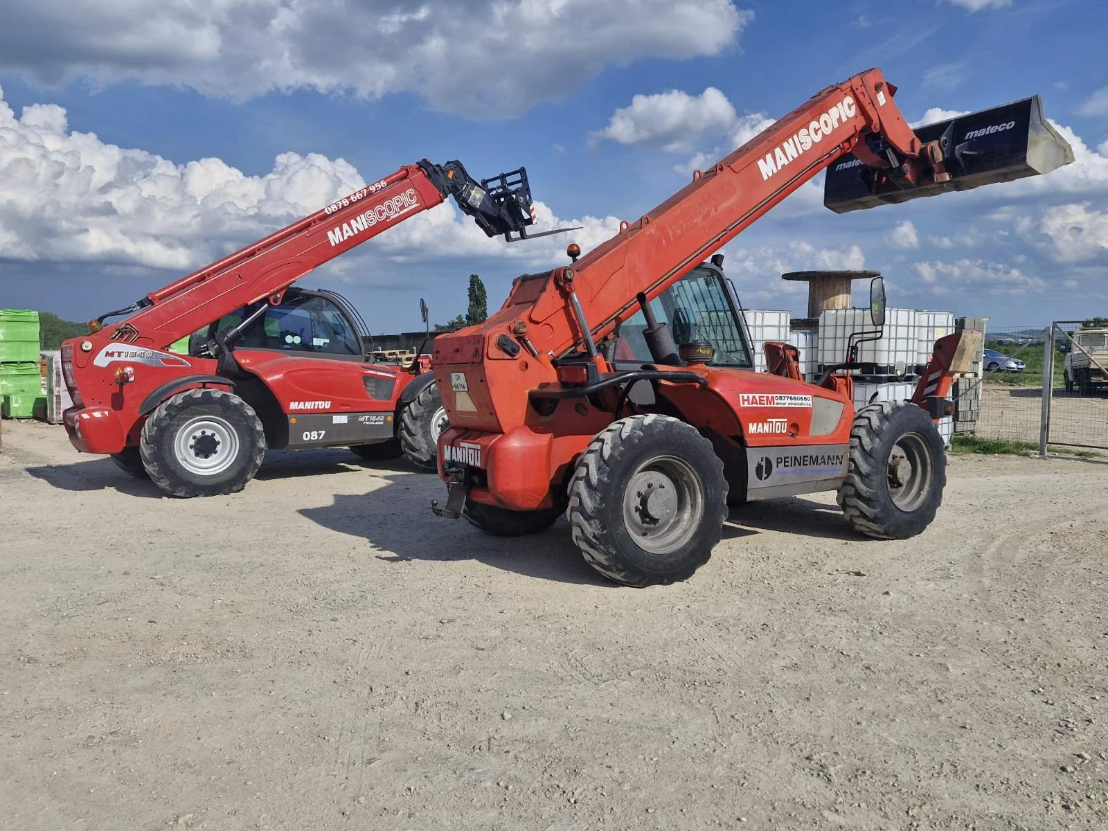 Телескопични товарачи Manitou  ПОД НАЕМ 