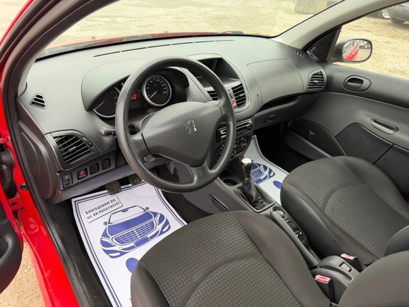 Peugeot 206 + 1.1i-60PS-КЛИМАТИК, снимка 10 - Автомобили и джипове - 53463927