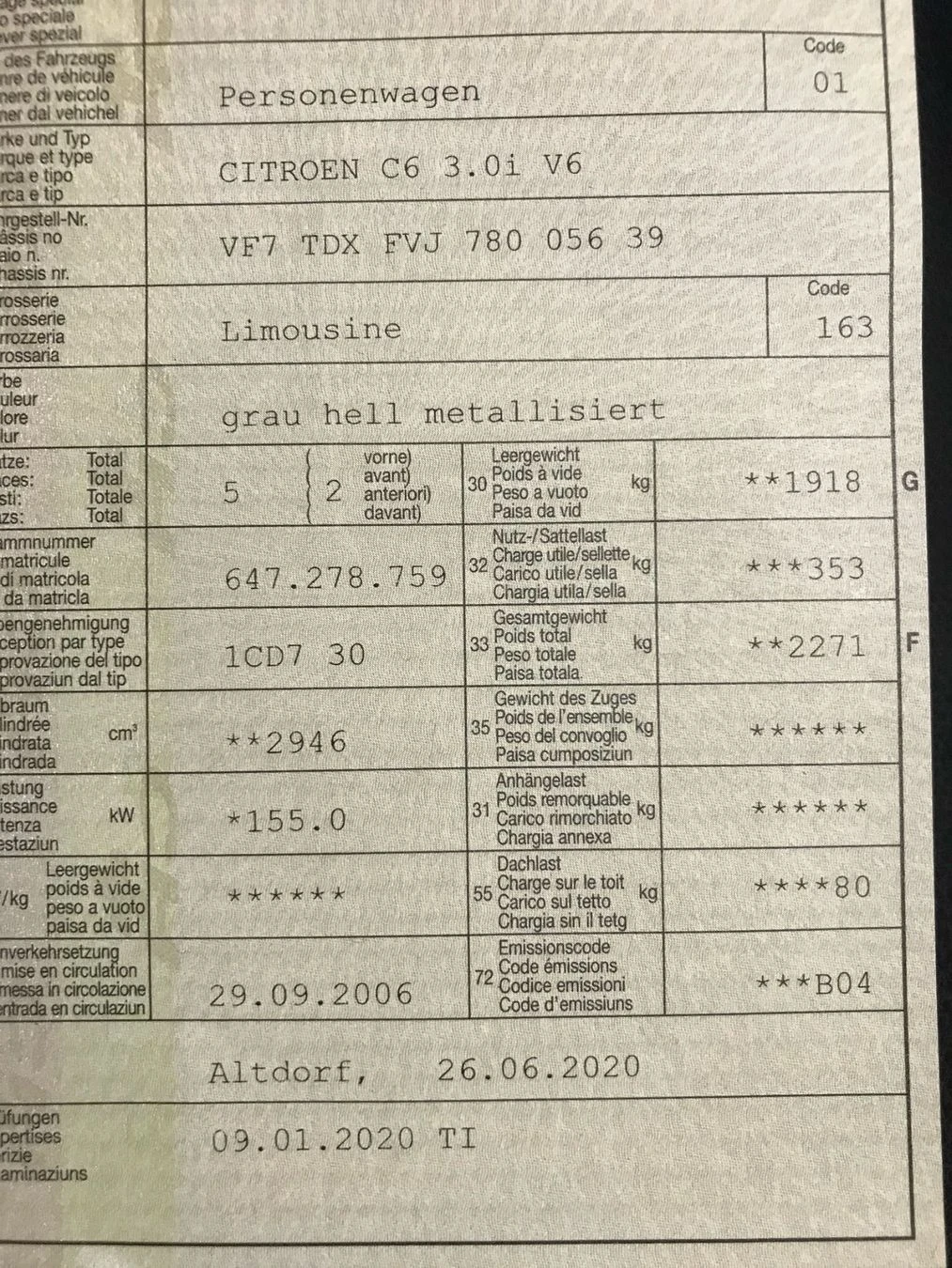 Citroen C6 3.0 V6, снимка 5 - Автомобили и джипове - 54167846