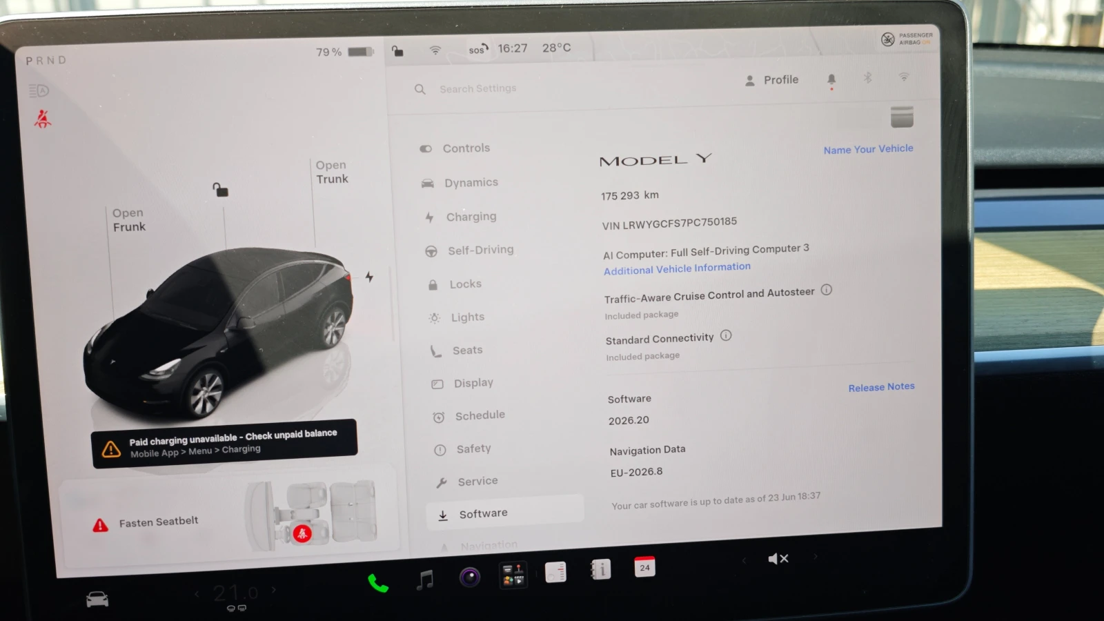 Tesla Model Y SR 90% SOH, снимка 13 - Автомобили и джипове - 54701759