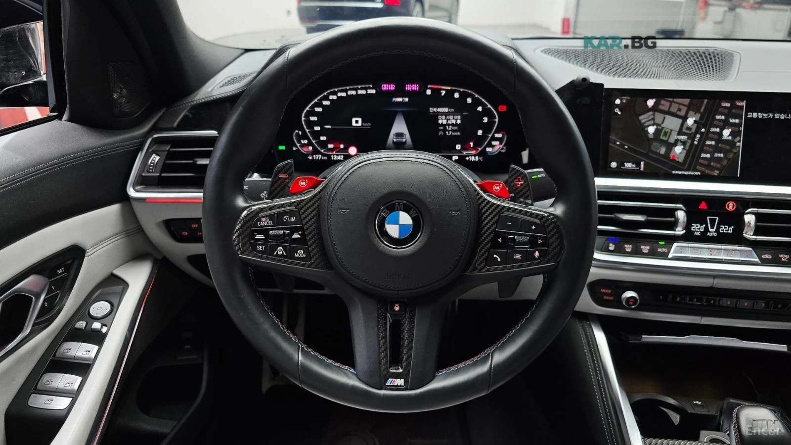BMW M3 COMPETITION* HUD* КОЖА* НАВИ* ОБДУХВ* , снимка 13 - Автомобили и джипове - 55105698