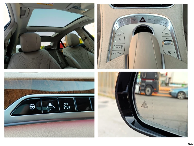 Mercedes-Benz S 350 * AMG* LONG* ПАНОРАМА* Distronic* Key/Go* Matrix* , снимка 14 - Автомобили и джипове - 51815087