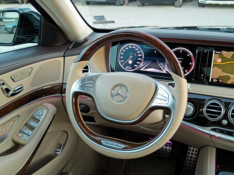 Mercedes-Benz S 350 * AMG* LONG* ПАНОРАМА* Distronic* Key/Go* Matrix* , снимка 12 - Автомобили и джипове - 51815087