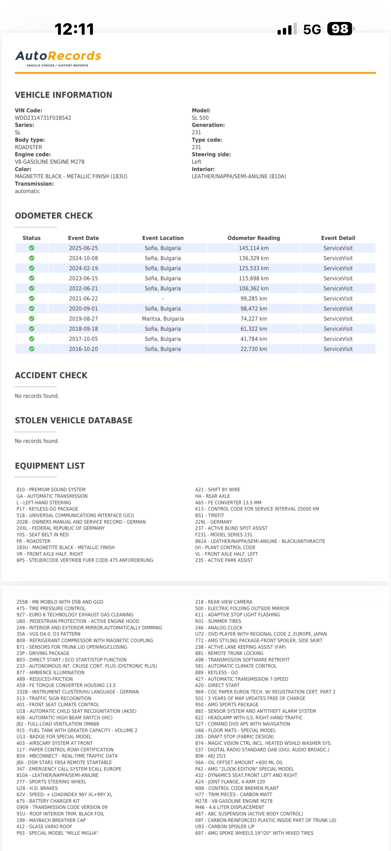 Mercedes-Benz SL 500 MILLE MIGLIA 417   FULL FULL MAAXS, снимка 17 - Автомобили и джипове - 53625927