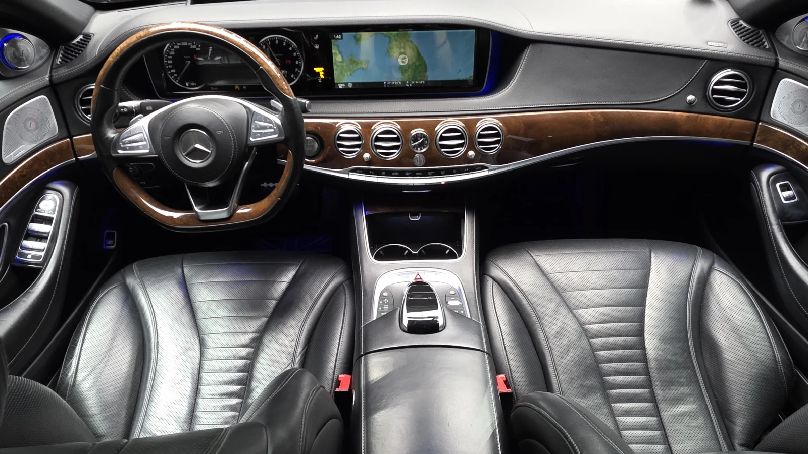 Mercedes-Benz S 500 LONG* AMG PK* 360* МАСАЖ* ОБДУХ* HUD* 2XTV* SOFT-C, снимка 7 - Автомобили и джипове - 55328781