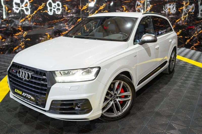 Audi SQ7 4.0TDI V8 MATRIX FULL S LINE BOSE ЛИЗИНГ 100%, снимка 5 - Автомобили и джипове - 52919735