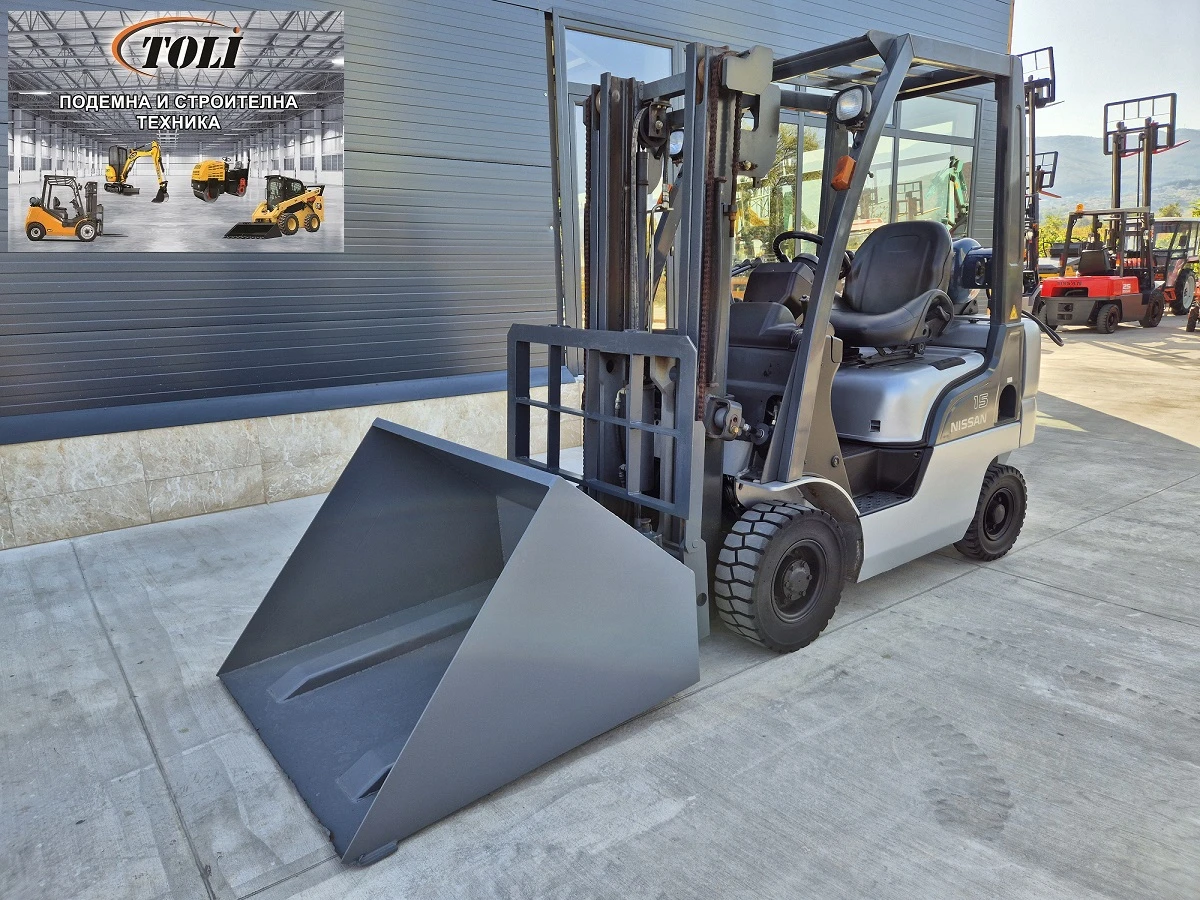 Мотокар Nissan Накланя и повдига вилиците / + КОФА !, снимка 1