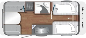 Каравана LMC Musica 470E, снимка 5