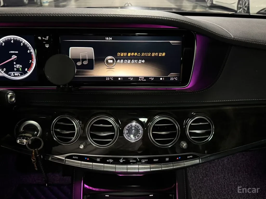 Mercedes-Benz S 500 L / BRABUS / ALL BLACK / 2xTV / CHAUFFEUR / ������ | Mobile.bg � ����������� 9