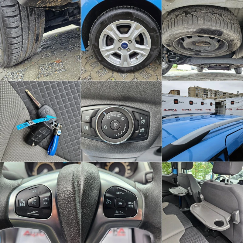 Ford Tourneo COURIER= 1.5TDCI-75кс= АВТОПИЛОТ, снимка 17 - Бусове и автобуси - 48050413