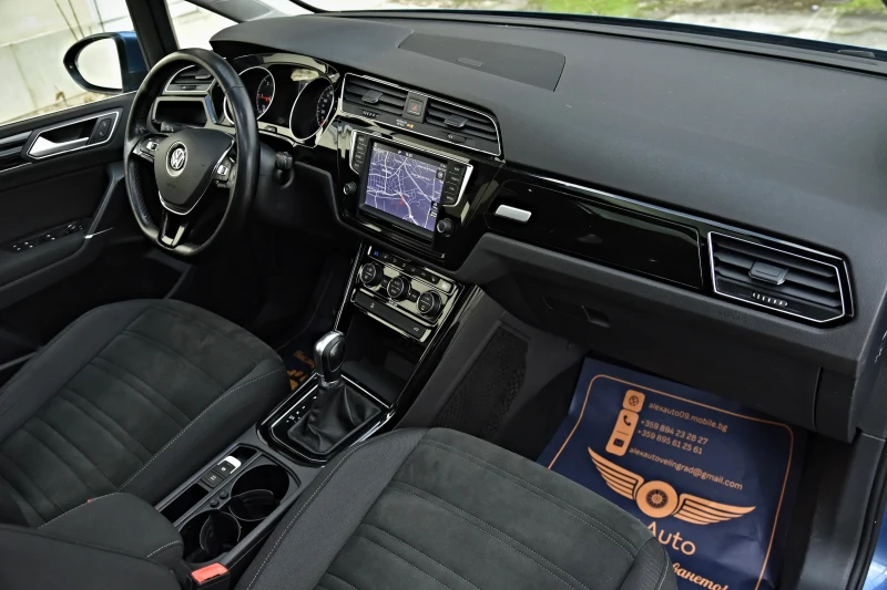 VW Touran  2.0TDI/DSG/Панорама/6+ 1/ЛИЗИНГ, снимка 11 - Автомобили и джипове - 52554303